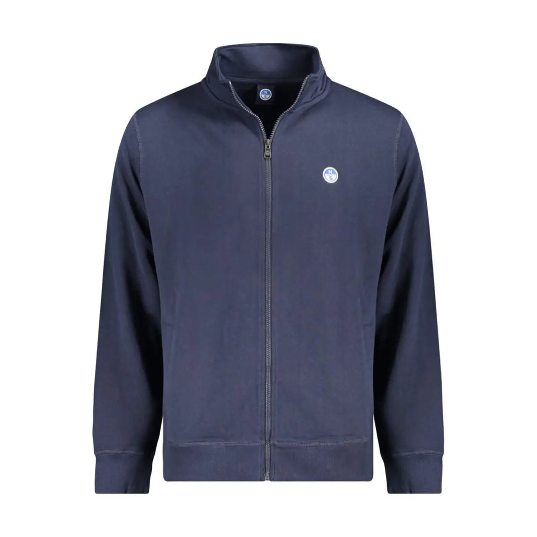 North Sails Blue Cotton Male Sweatshirt