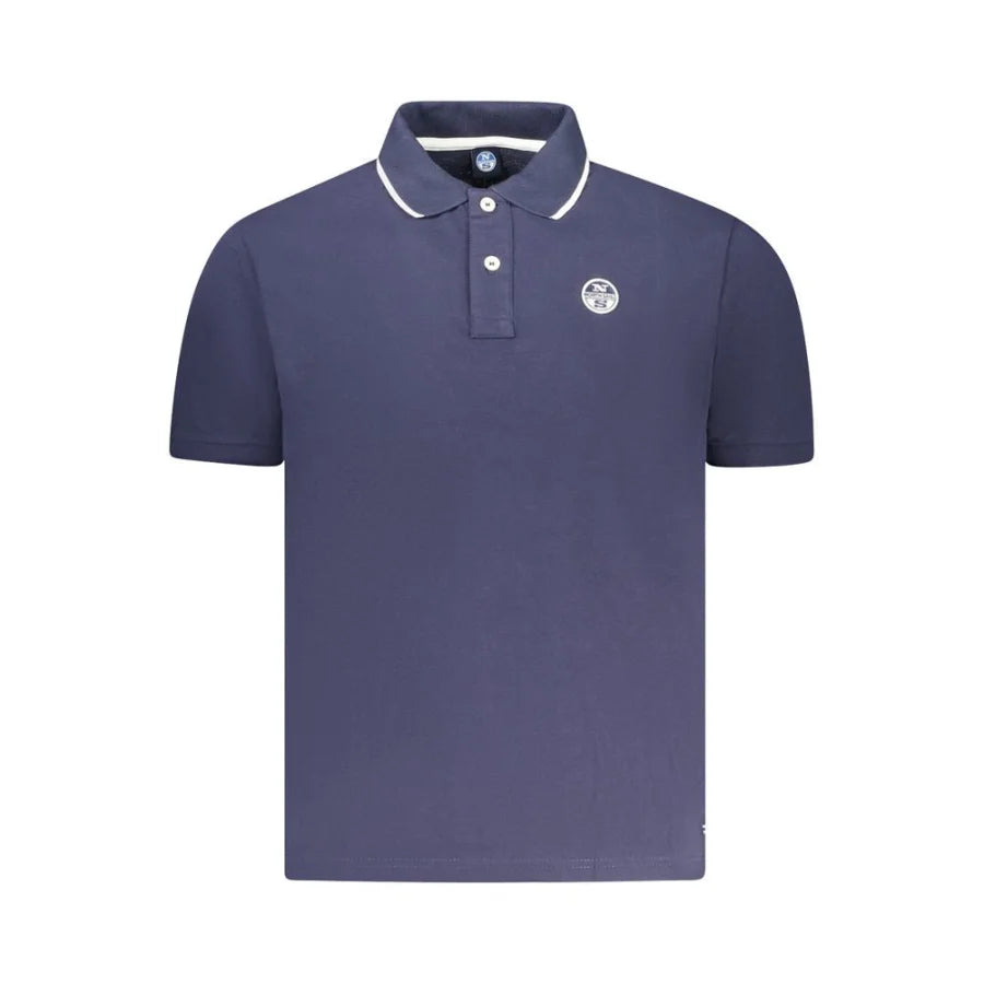 North Sails Blue Cotton Men Polo