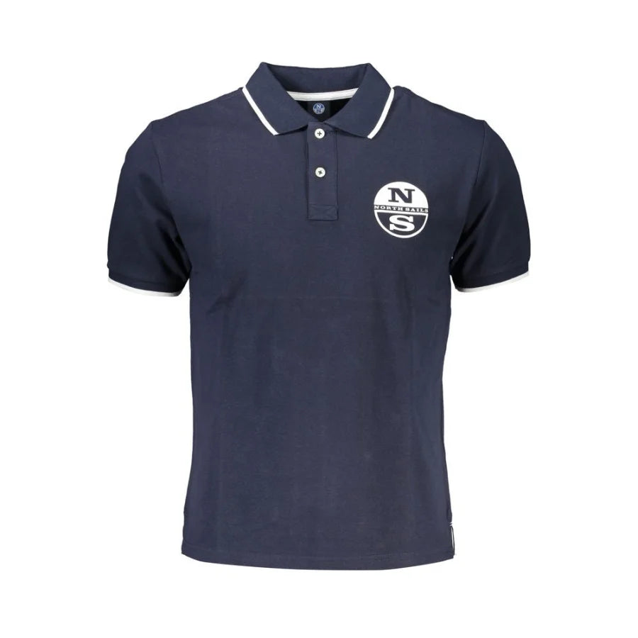 North Sails Blue Cotton Men Polo