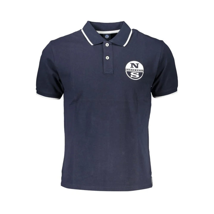 North Sails Blue Cotton Men Polo