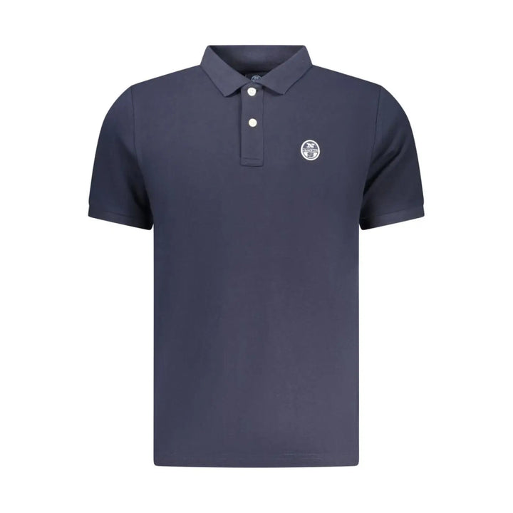 North Sails Blue Cotton Men Polo Shirt