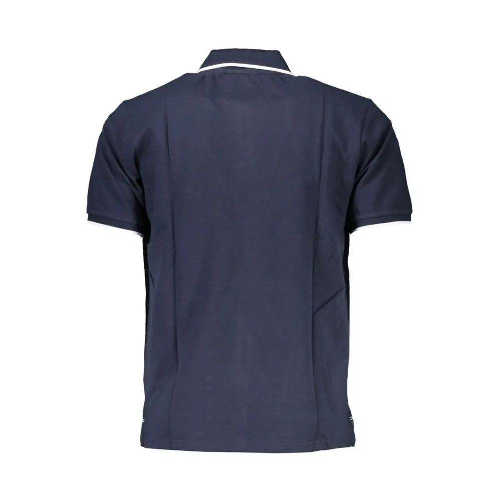 North Sails Blue Cotton Men Polo Shirt