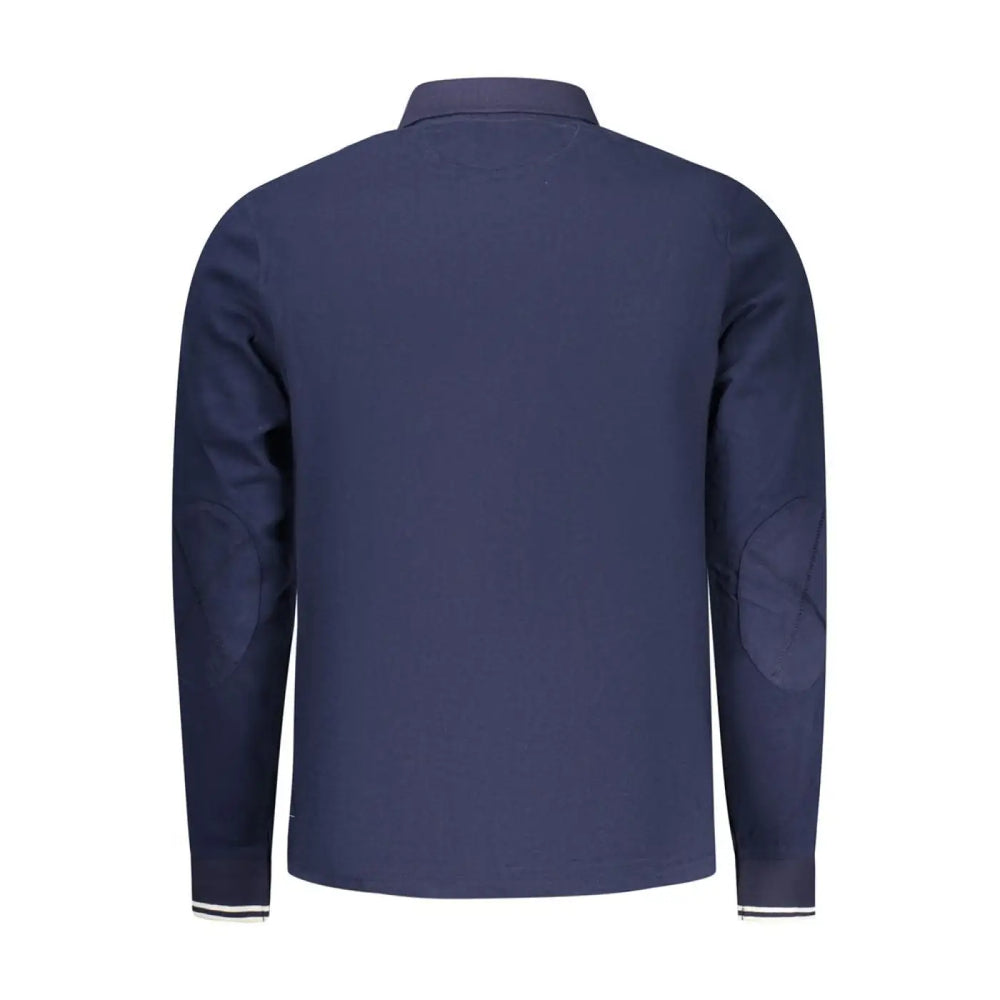North Sails Blue Cotton Men Polo Shirt