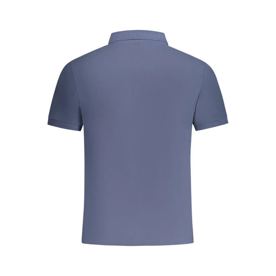 North Sails Blue Cotton Men Polo Shirt