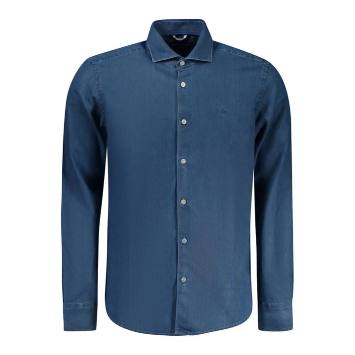 North Sails Blue Cotton Men Shirt