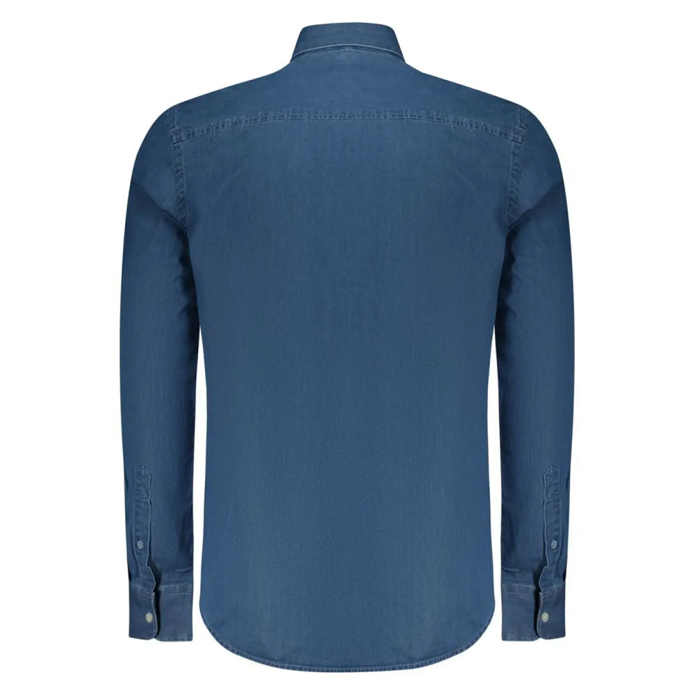 North Sails Blue Cotton Men Shirt
