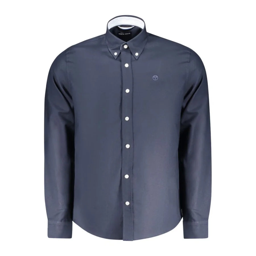 North Sails Blue Cotton Men Shirt