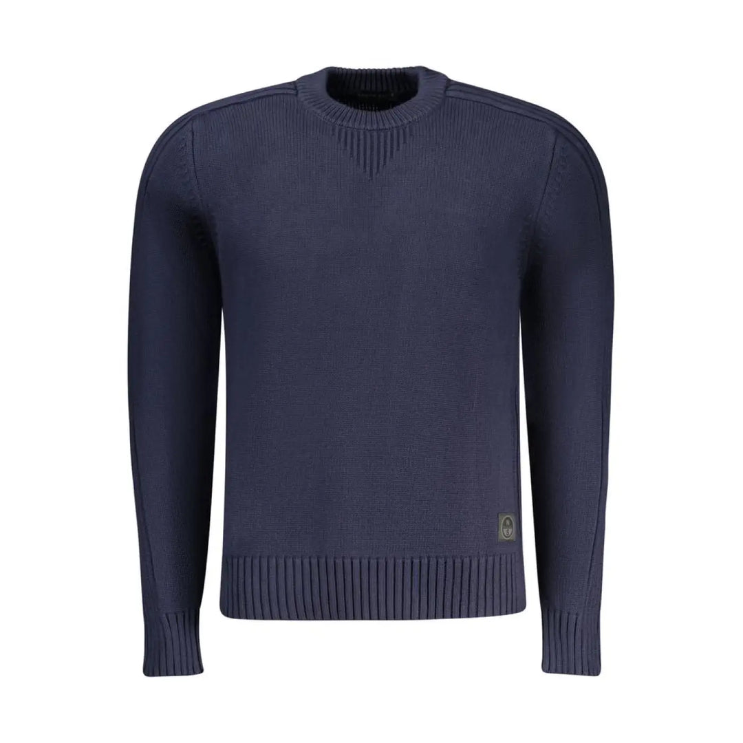 North Sails Blue Cotton Men Sweater