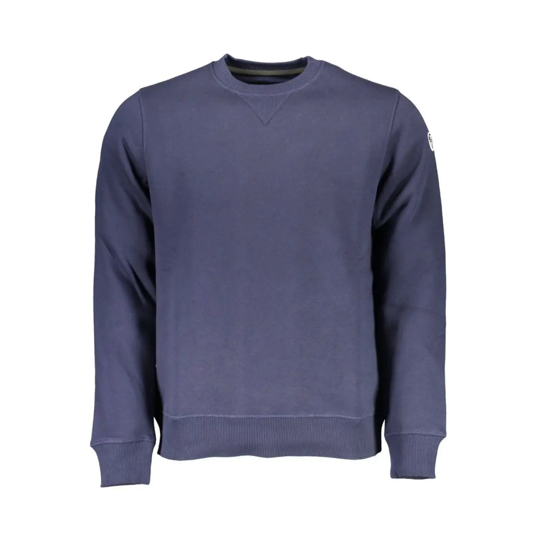 North Sails Blue Cotton Men Sweatshirt