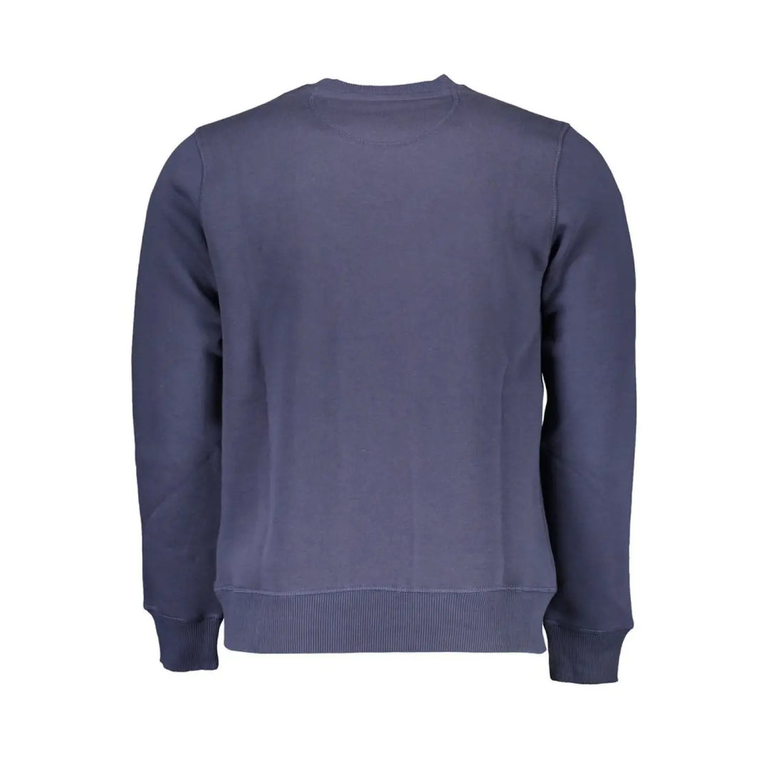 North Sails Blue Cotton Men Sweatshirt