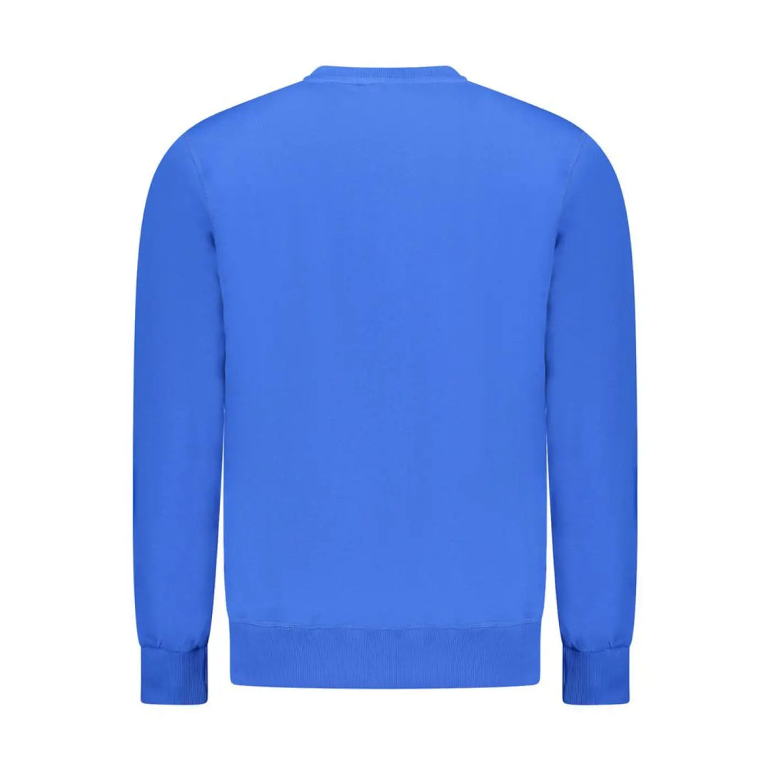 North Sails Blue Cotton Men Sweatshirt
