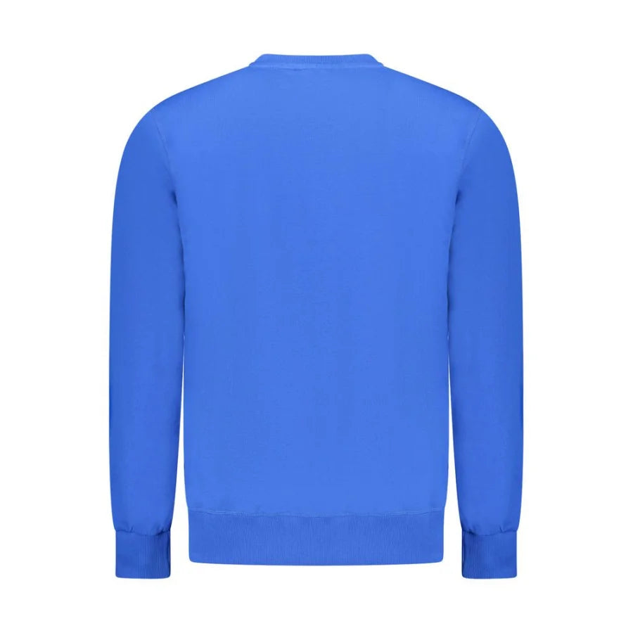 North Sails Blue Cotton Men Sweatshirt