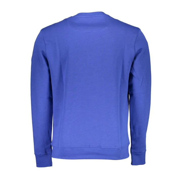 North Sails Blue Cotton Men Sweatshirt
