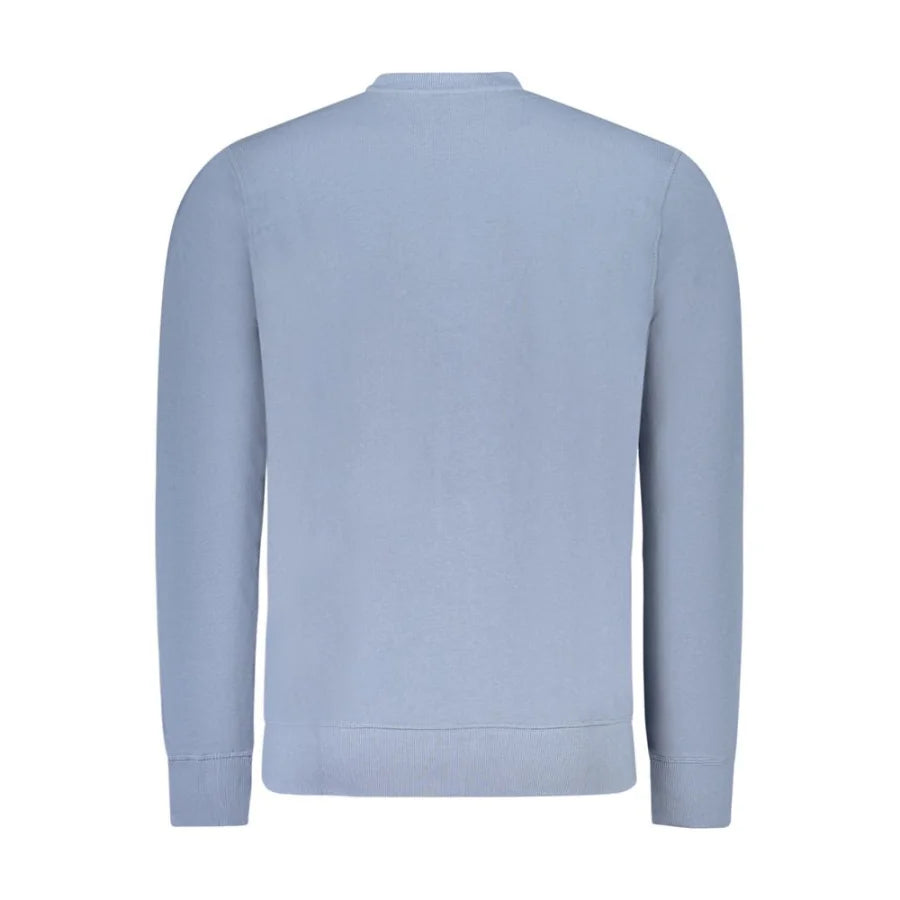 North Sails Blue Cotton Men Sweatshirt