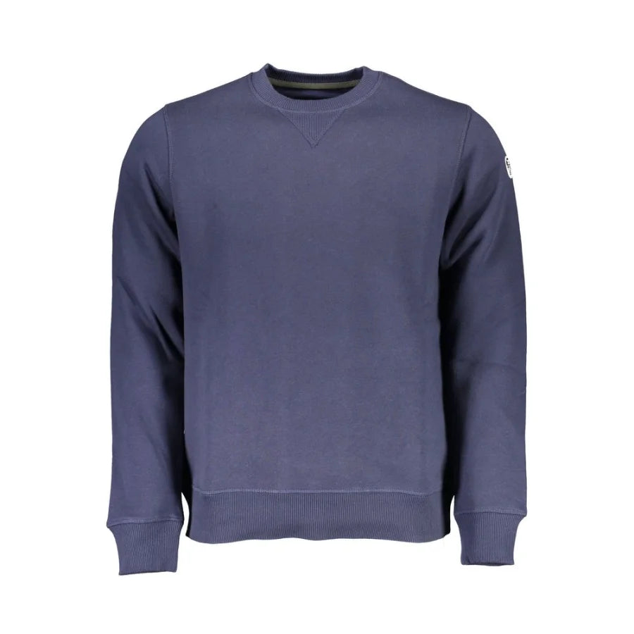 North Sails Blue Cotton Men Sweatshirt