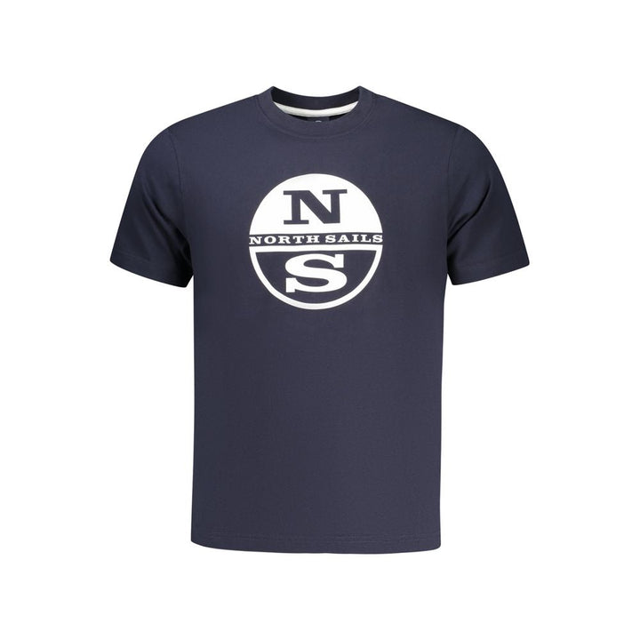 North Sails Blue Cotton Men T-shirt