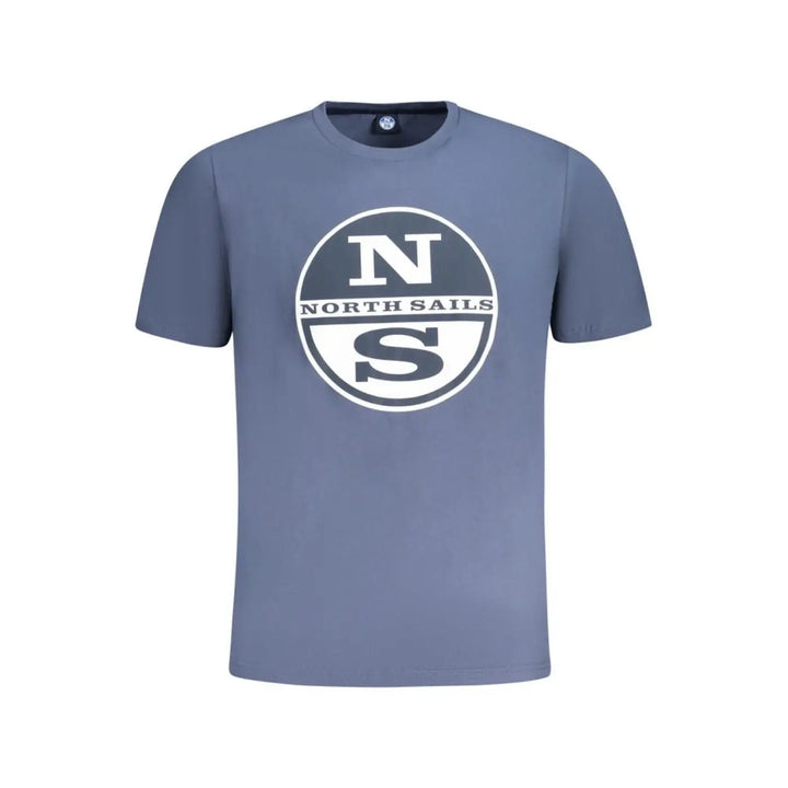 North Sails Blue Cotton Men T-shirt
