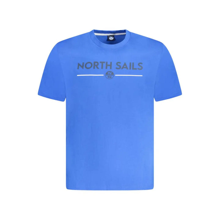 North Sails Blue Cotton Men T-shirt