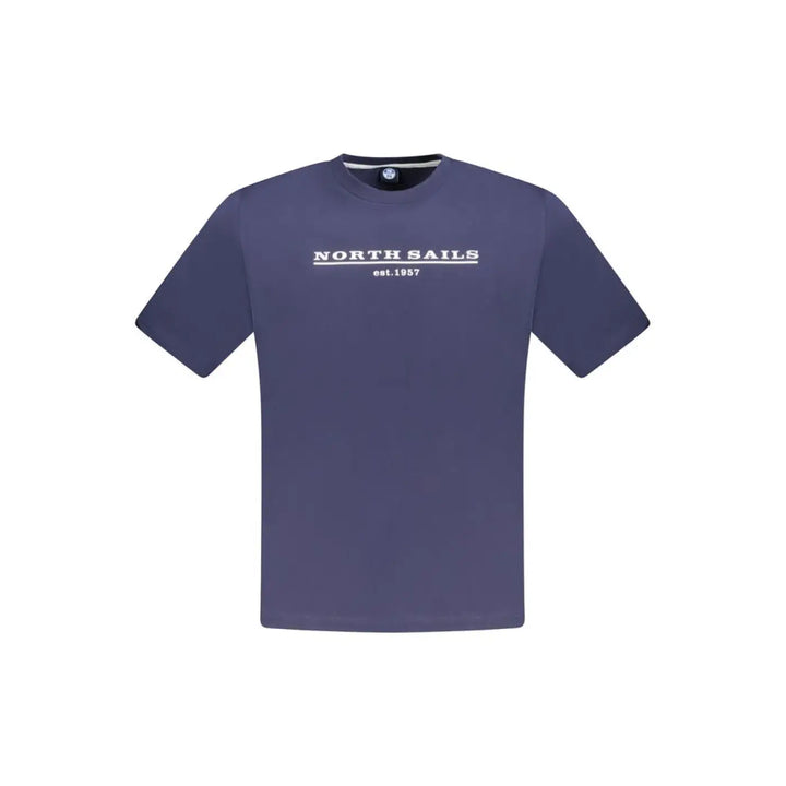 North Sails Blue Cotton Men T-shirt