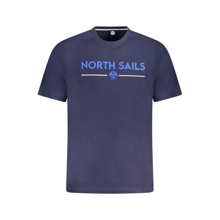 North Sails Blue Cotton Men T-shirt