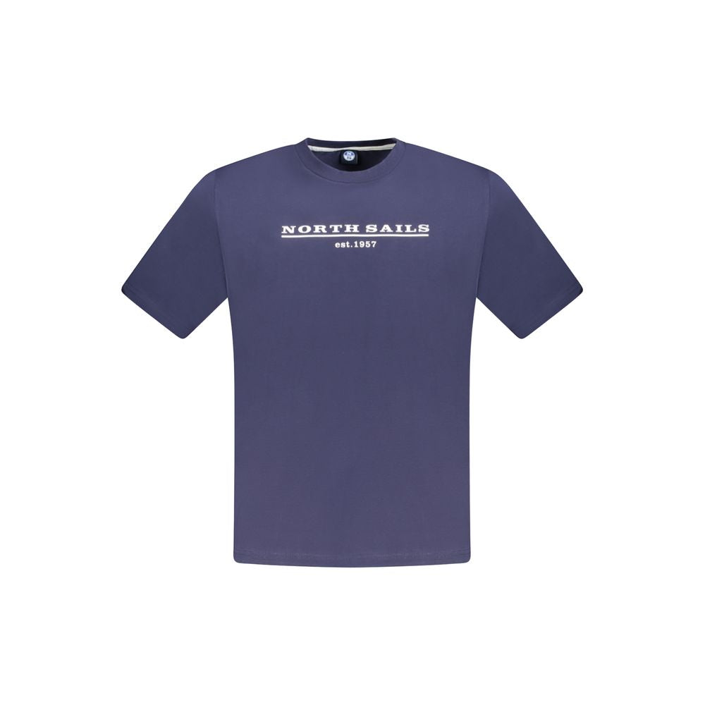 North Sails Blue Cotton Men T-shirt