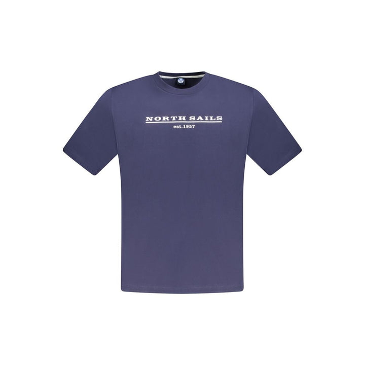 North Sails Blue Cotton Men T-shirt