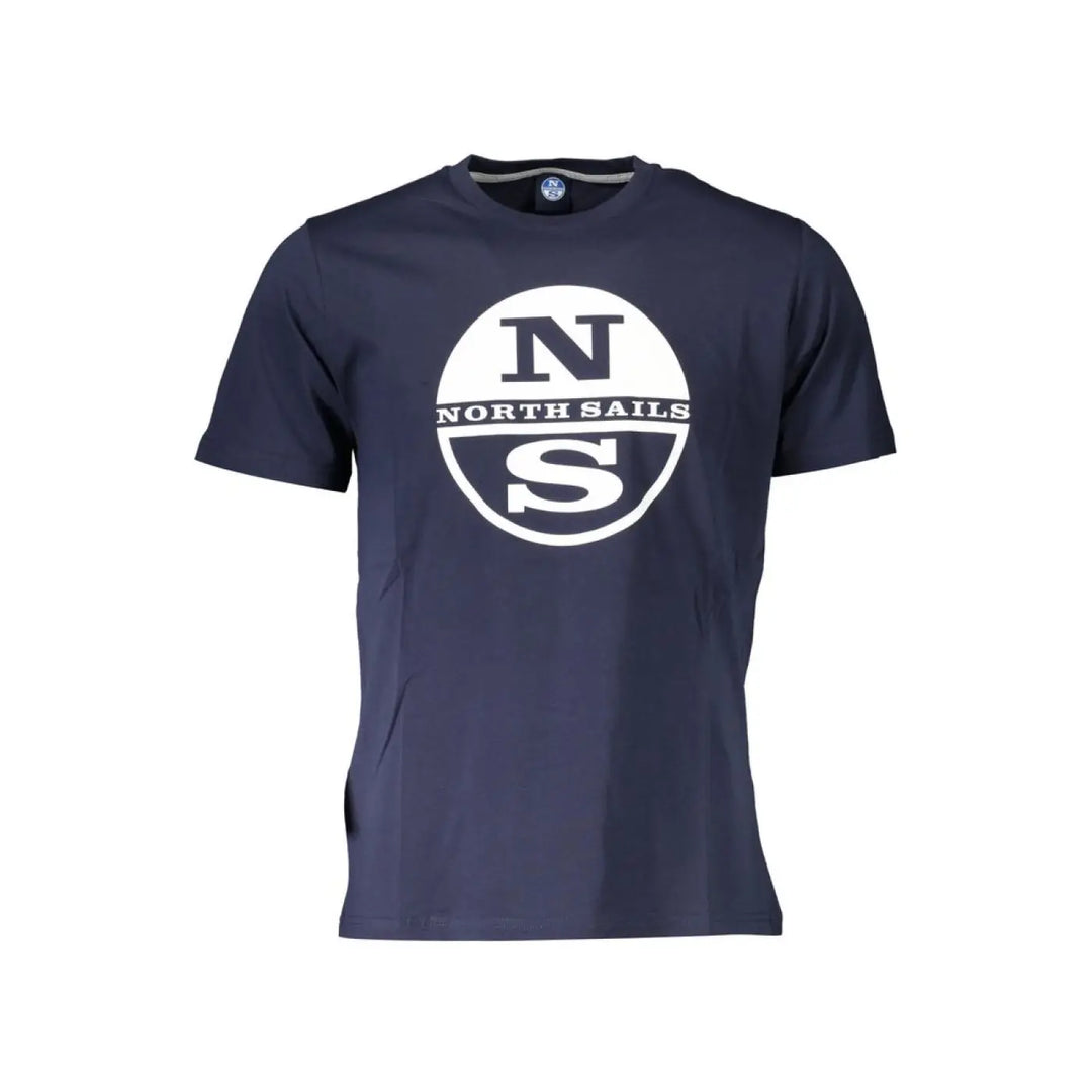 North Sails Blue Cotton Men T-shirt