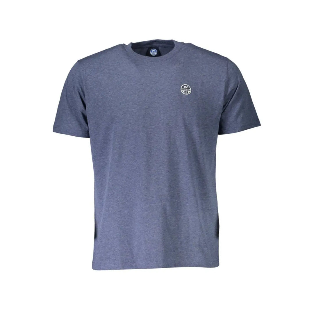 North Sails Blue Cotton Men T-shirt