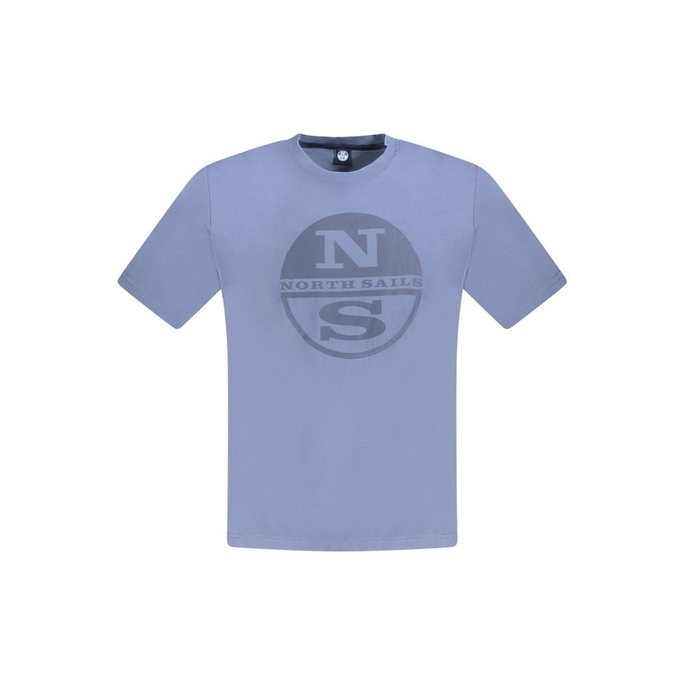 North Sails Blue Cotton Men T-shirt