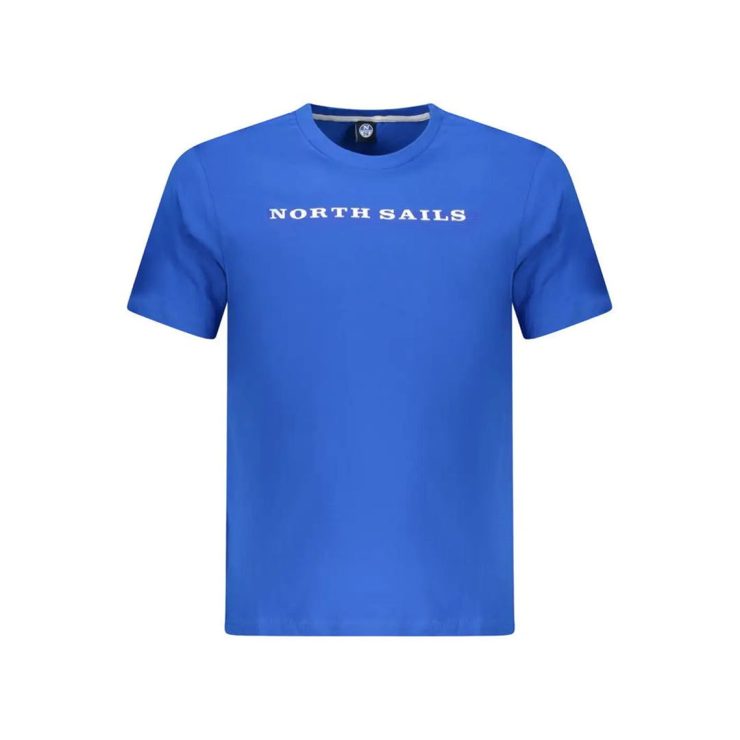 North Sails Blue Cotton Men T-shirt