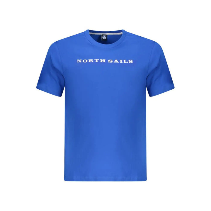 North Sails Blue Cotton Men T-shirt