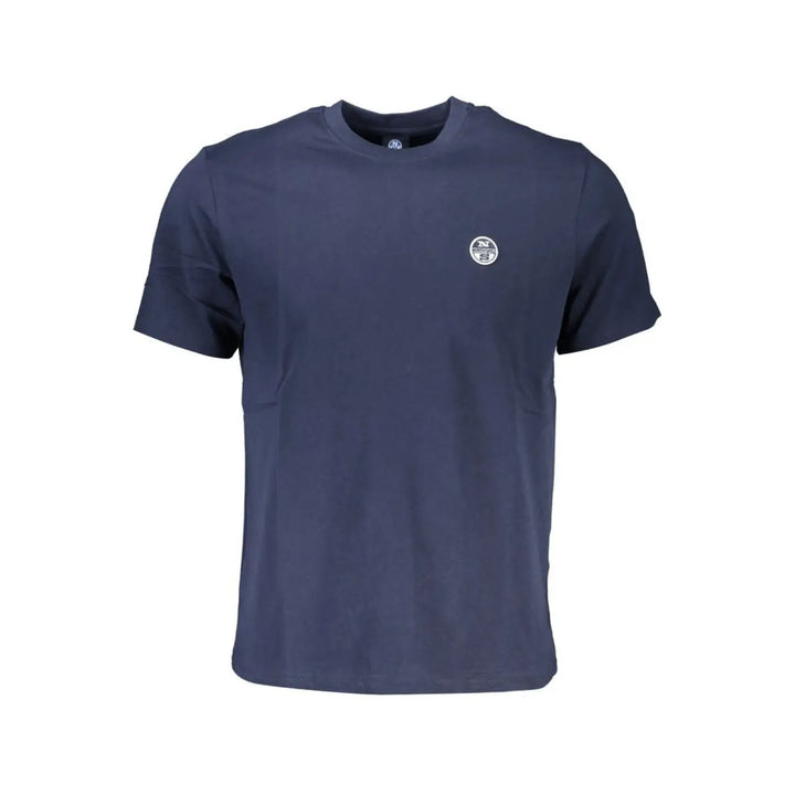 North Sails Blue Cotton Men T-shirt