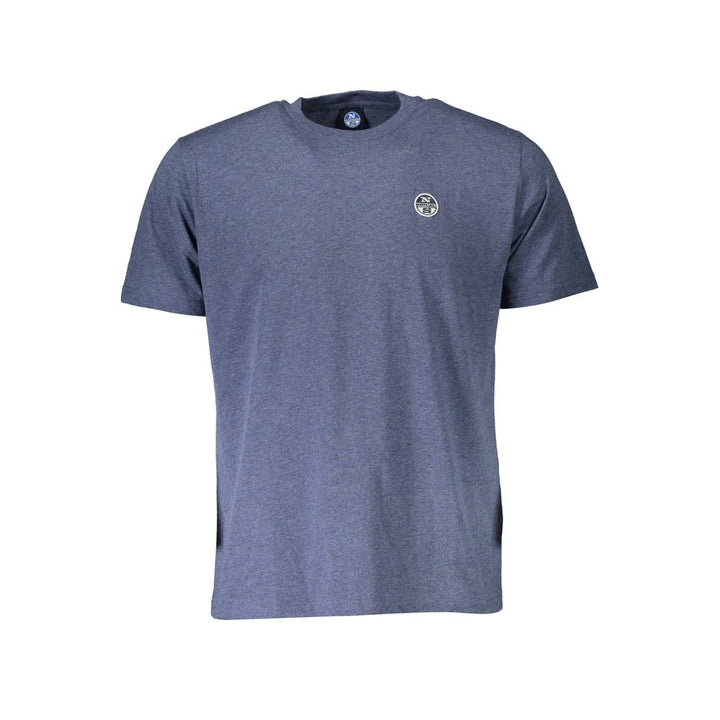North Sails Blue Cotton Men T-shirt