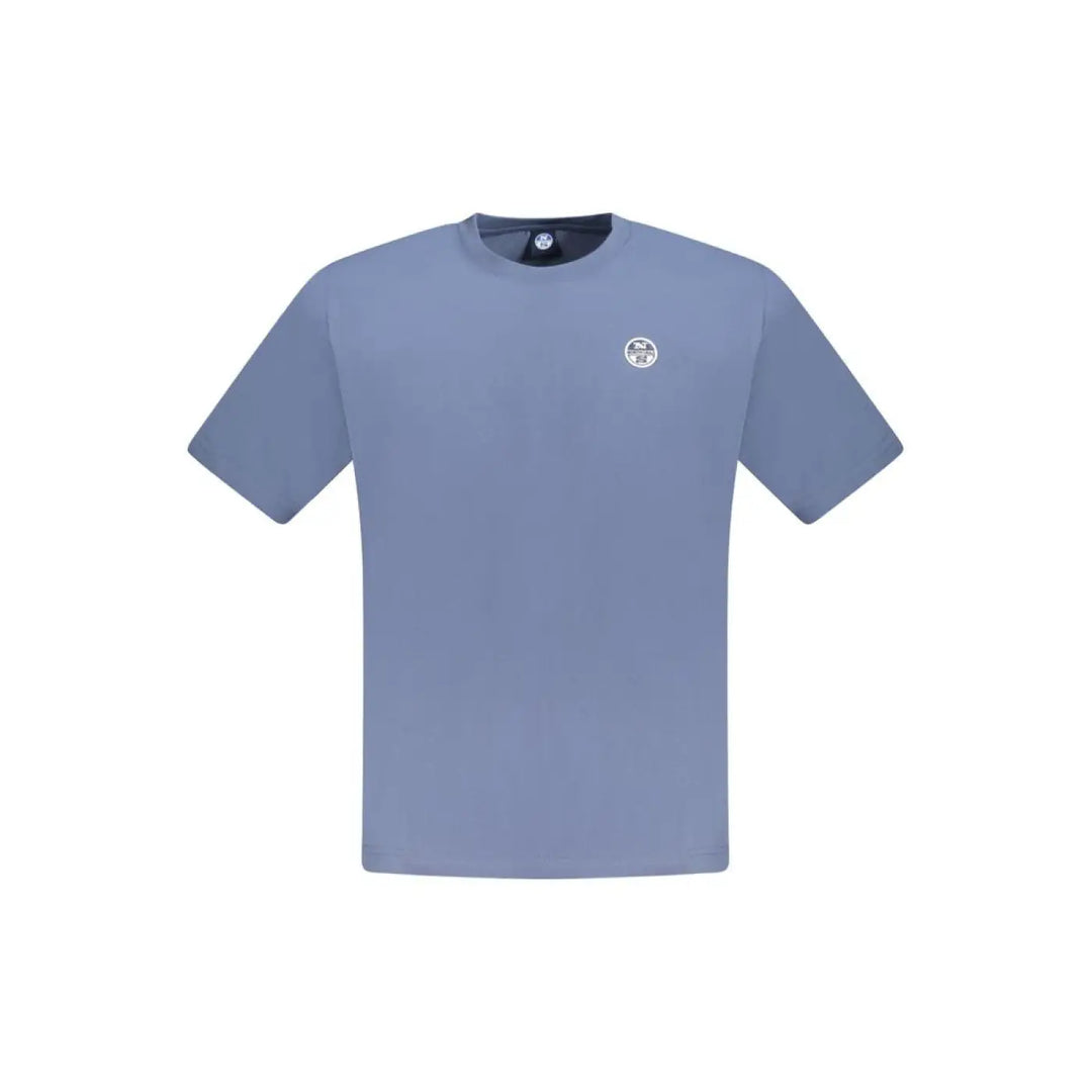 North Sails Blue Cotton Men T-shirt