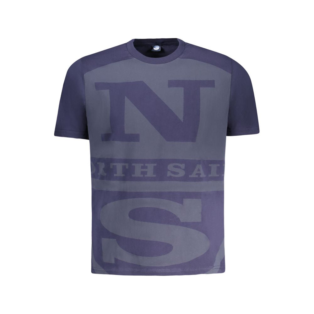 North Sails Blue Cotton Men T-shirt
