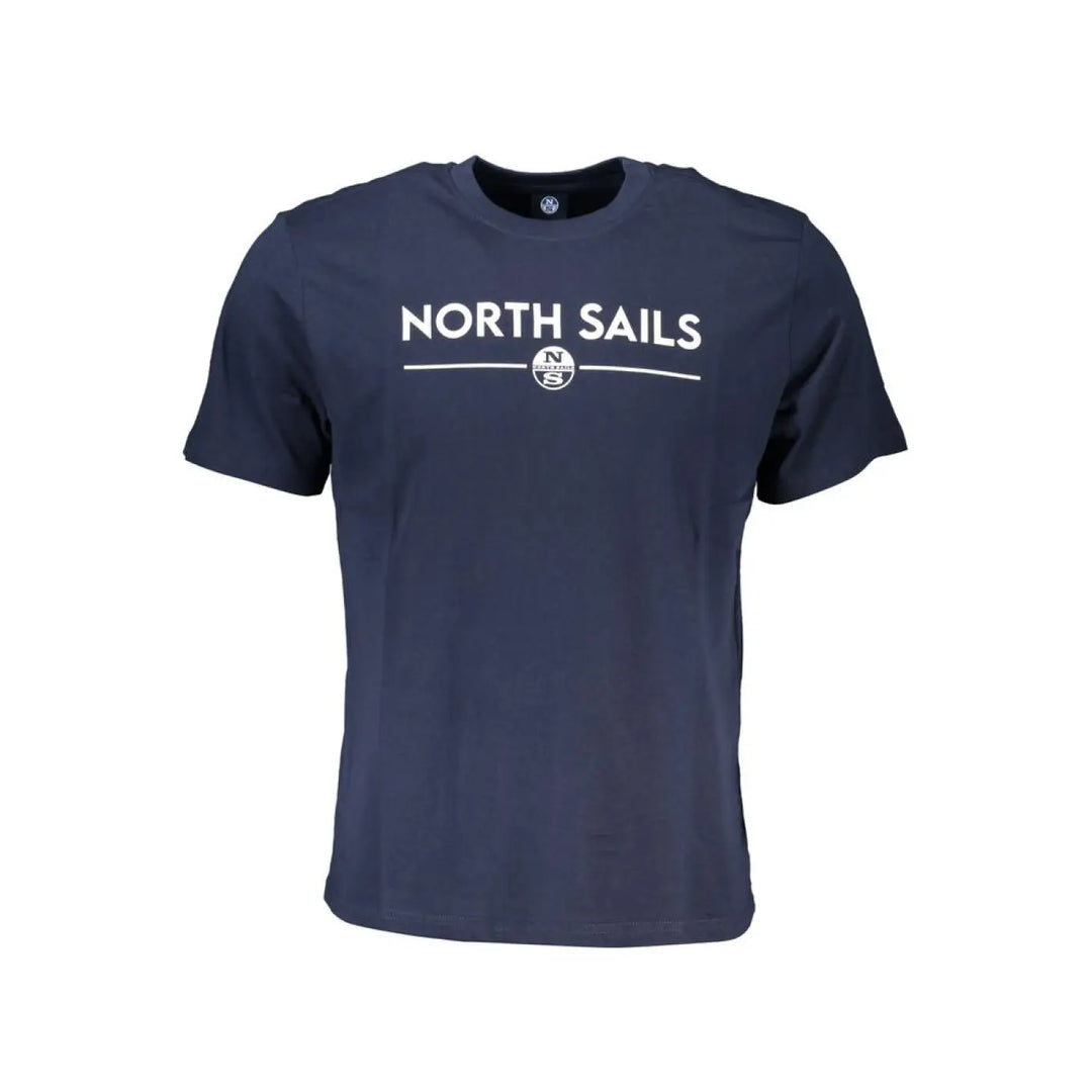 North Sails Blue Cotton Men T-shirt