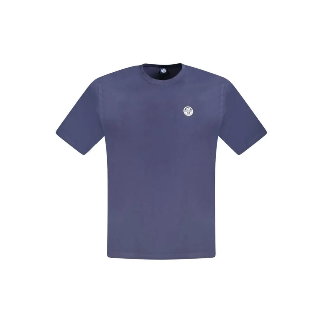 North Sails Blue Cotton Men T-shirt