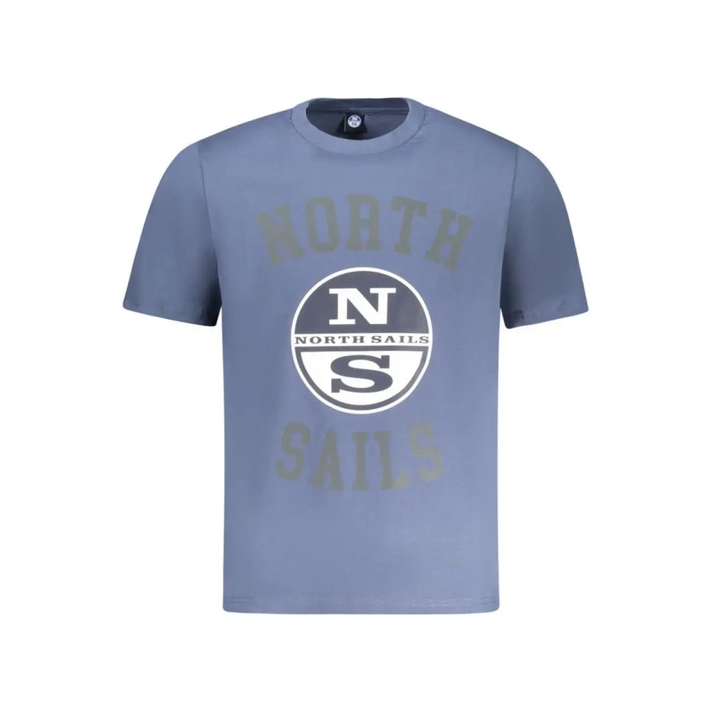 North Sails Blue Cotton Men T-shirt