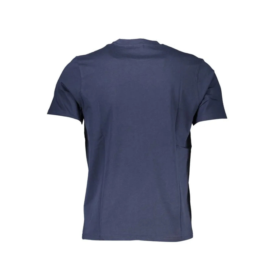 North Sails Blue Cotton Men T-Shirt