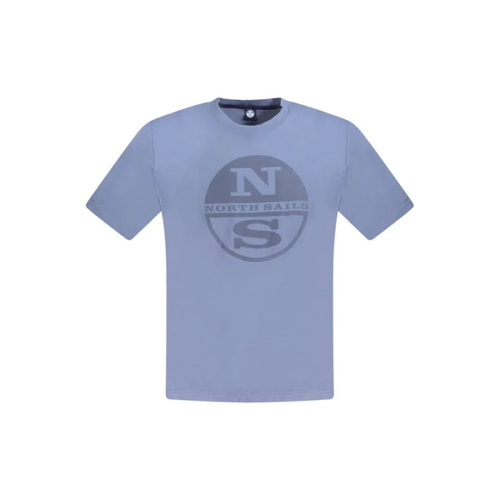 North Sails Blue Cotton Men T-Shirt