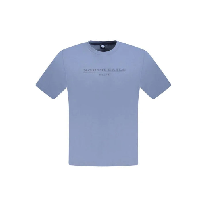 North Sails Blue Cotton Men T-Shirt