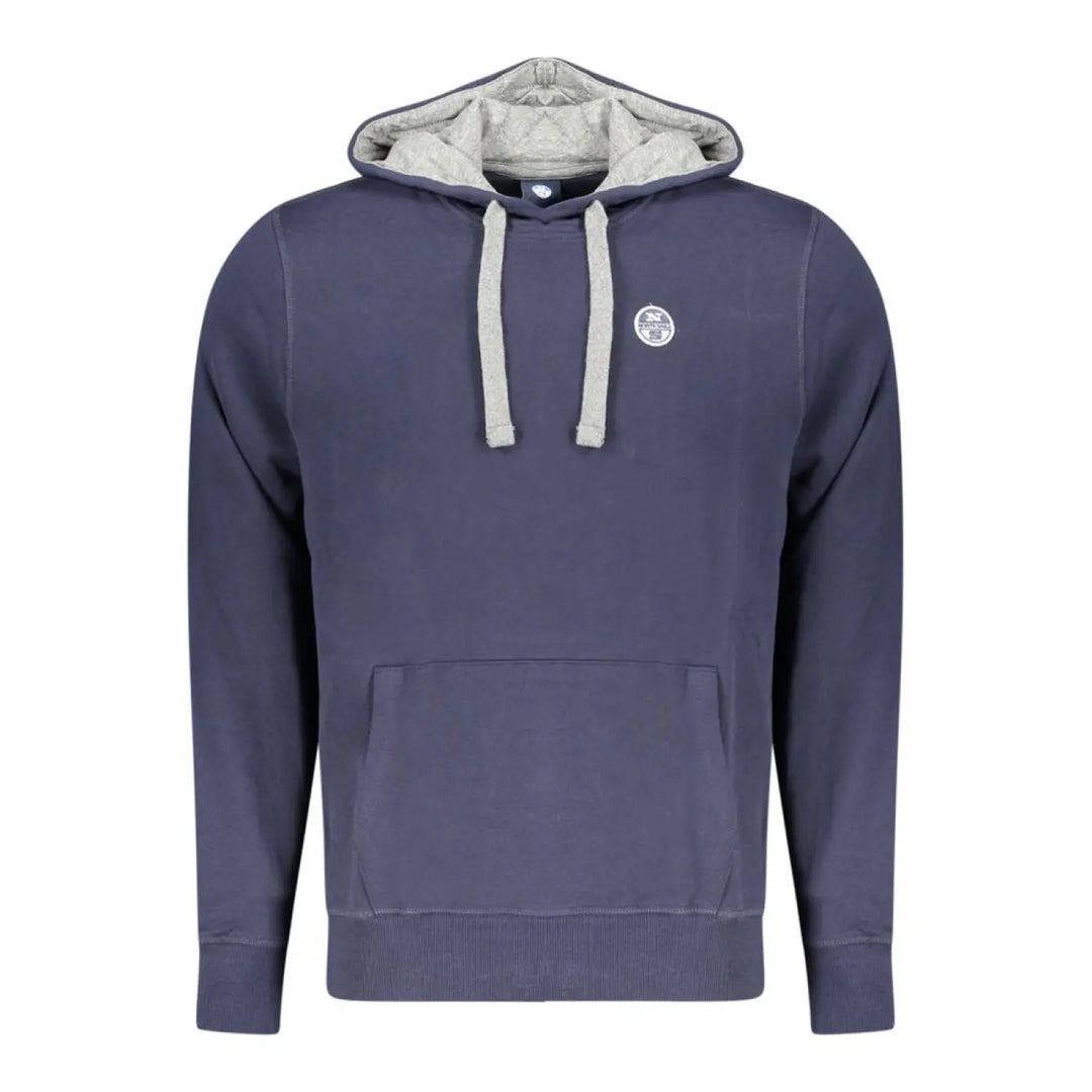 North Sails Blue Cotton Men’s Hooded Sweatshirt