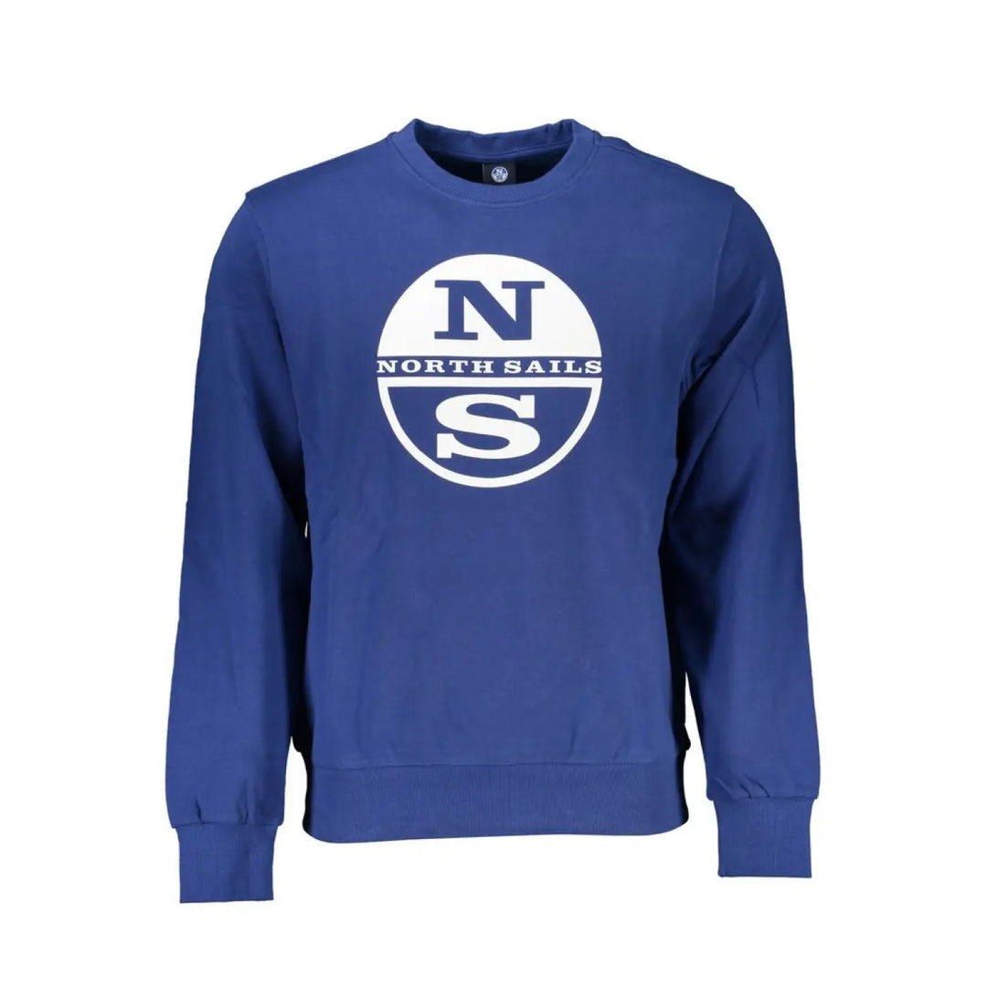 North Sails Blue Cotton Men’s Sweatshirt