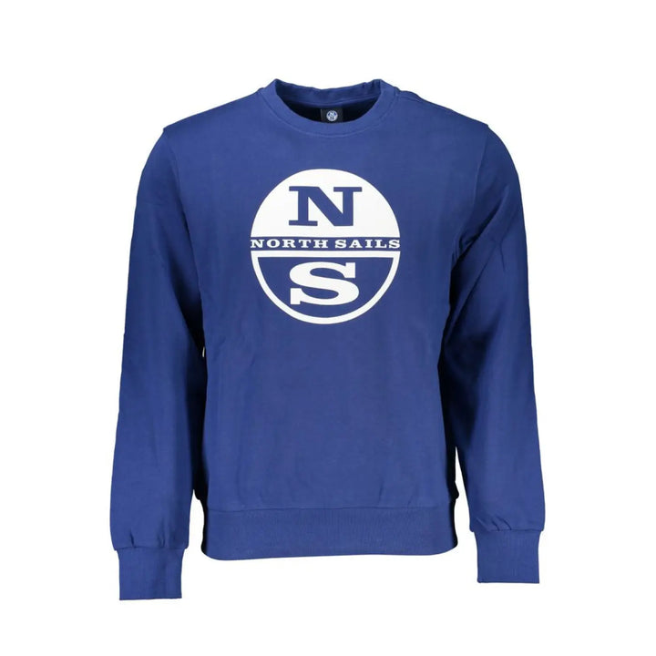 North Sails Blue Cotton Men’s Sweatshirt