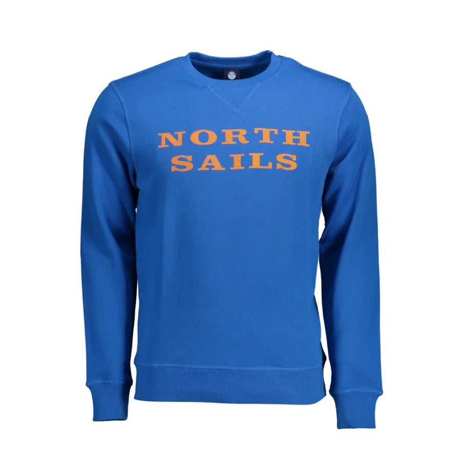 North Sails Blue Cotton Men’s Sweatshirt