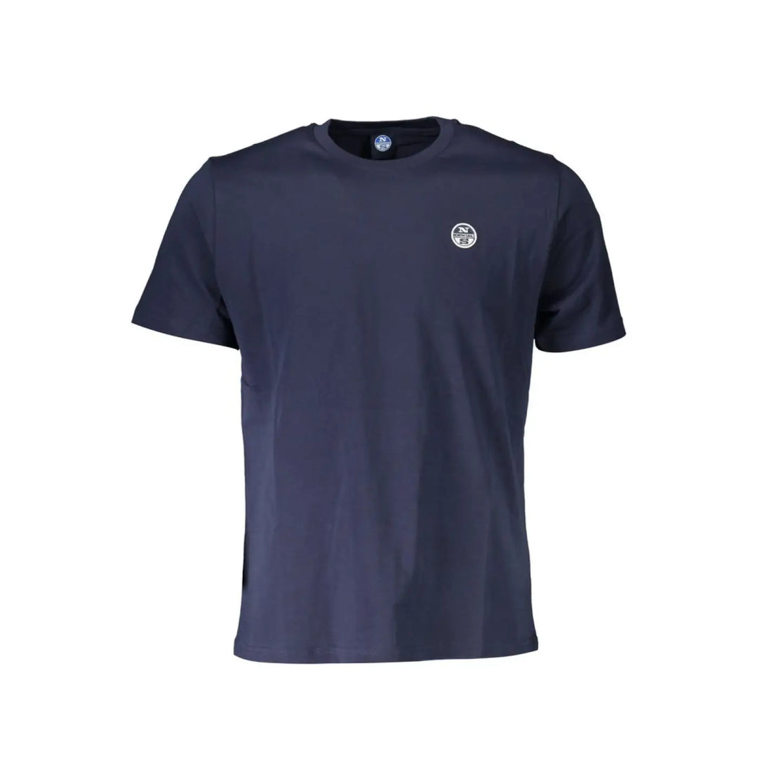 North Sails Blue Cotton Mens T-shirt