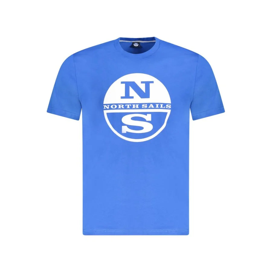 North Sails Blue Cotton Men’s T-Shirt