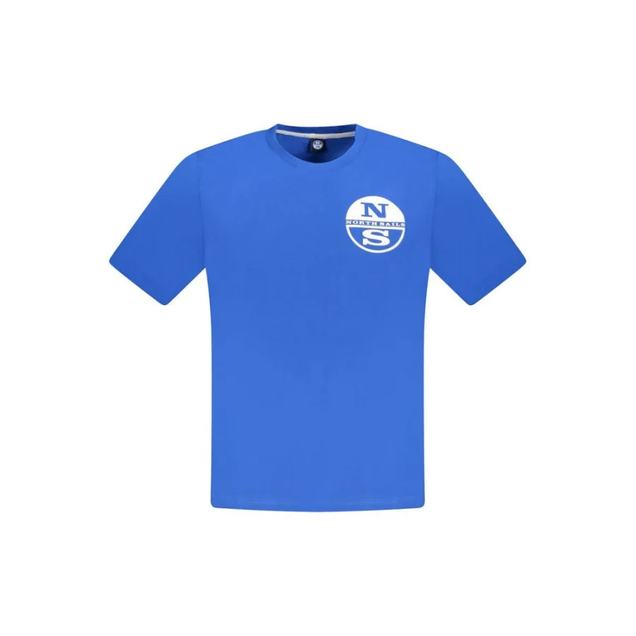 North Sails Blue Cotton Men’s T-Shirt