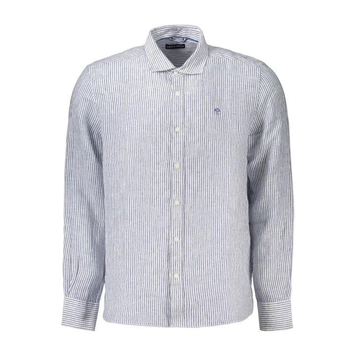 North Sails Blue Linen Men’s Shirt