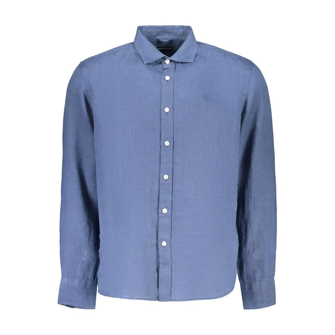 North Sails Blue Linen Men’s Shirt